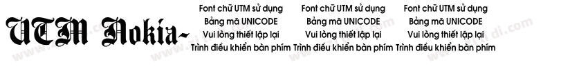 UTM Nokia字体转换